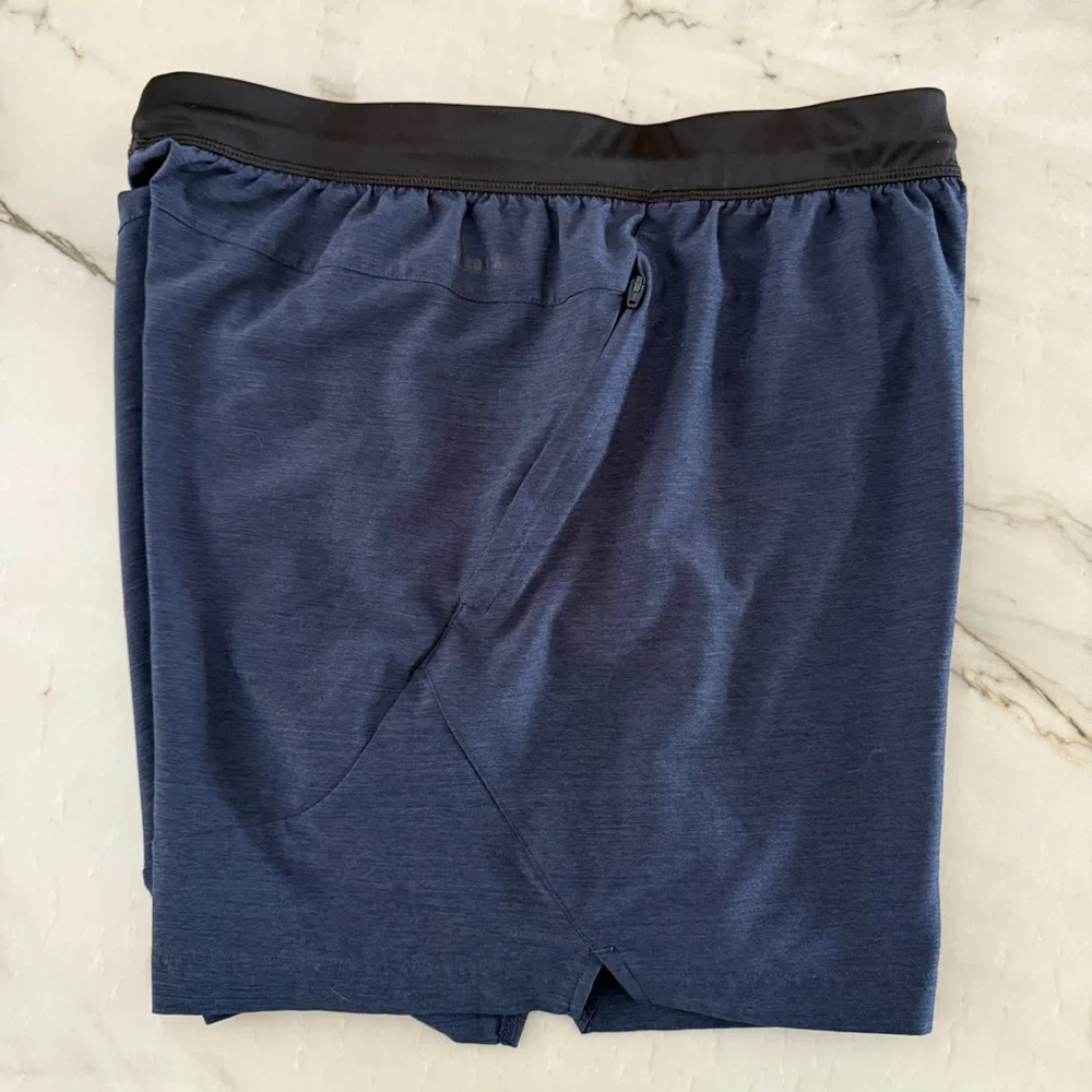 Adidas Aeroready Athletic Gym Shorts Zipper Pockets Navy Blue Men’s Large‎ Large